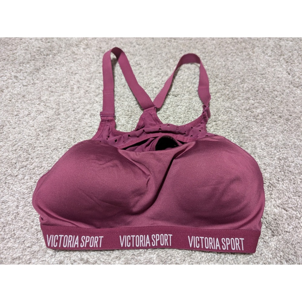 Victoria Sport Sports Bra Womens‎ 34B Burgundy Incredible Lightweight Racerback